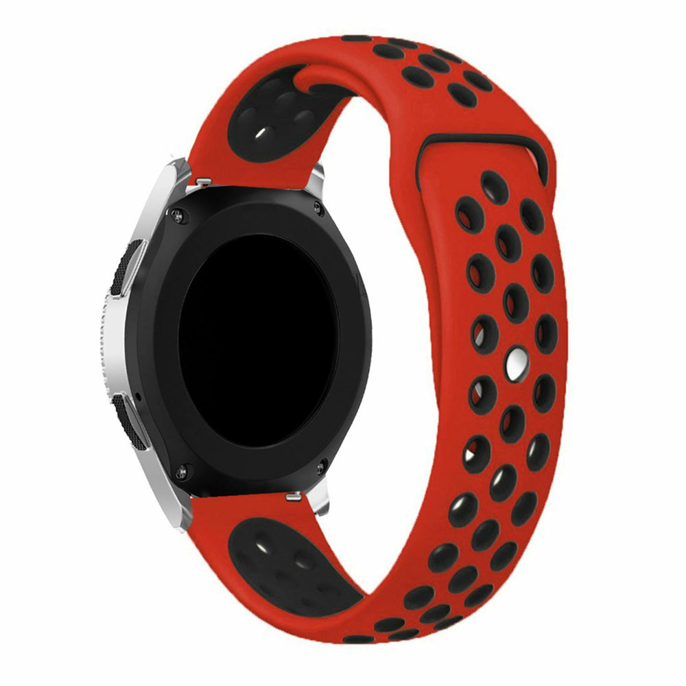 Strap-it® Strap-it Sport horlogeband 20mm universeel (rood/zwart)