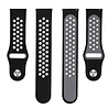 Strap-it® Strap-it Horlogeband 22mm sport universeel (zwart/grijs) Strap-it® Strap-it Horlogeband 22mm sport universeel (zwart/grijs)