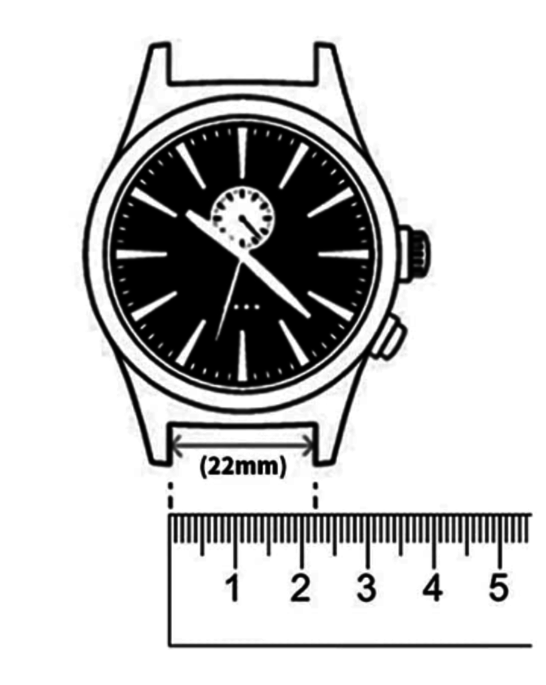 Strap-it® Strap-it siliconen horlogeband 22mm universeel (geel)