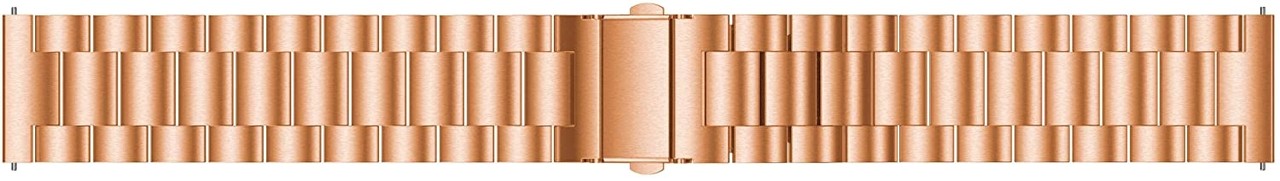 Strap-it® Strap-it Stalen horlogeband 22mm - universeel - rosé goud