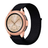 Strap-it® Samsung Galaxy Watch 42mm nylon band (zwart)
