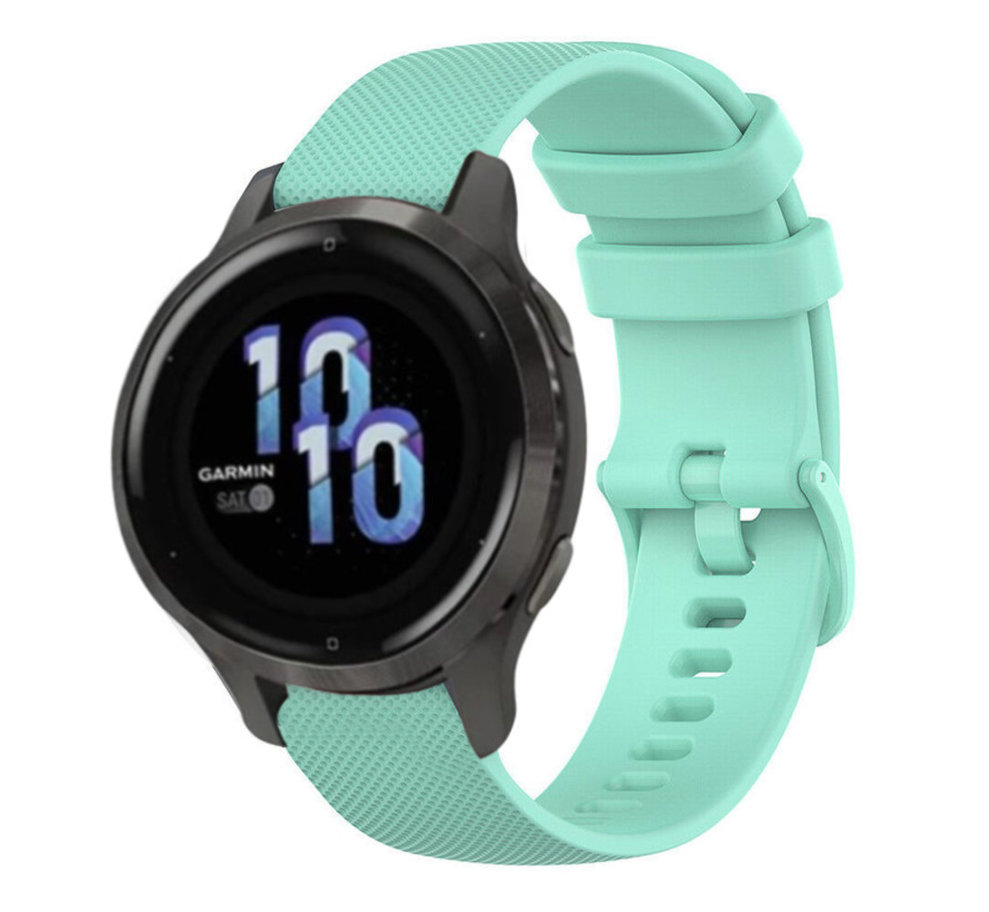 Strap-it® Strap-it Garmin Venu 2s siliconen bandje - 40mm - aqua