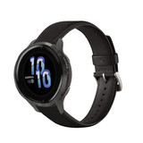 Strap-it® Garmin Venu 2s leren band - 40mm - zwart