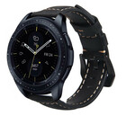 Strap-it® Strap-it Samsung Galaxy Watch leren band 42mm (zwart)