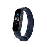Strap-it® Xiaomi Mi Band 6 siliconen bandje (donkerblauw)
