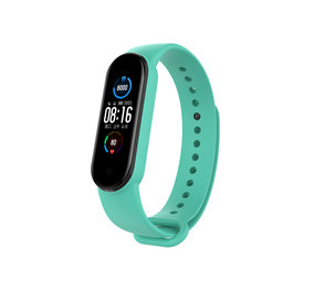 Strap-it® Xiaomi Mi Band 6 siliconen bandje (aqua)
