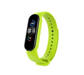 Strap-it® Xiaomi Mi Band 6 siliconen bandje (lime)