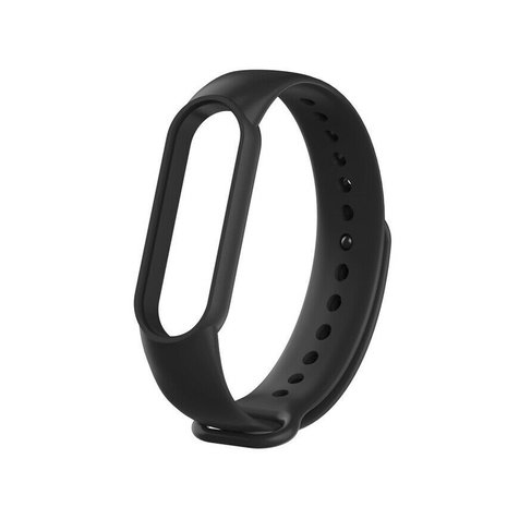 Strap-it® Strap-it Xiaomi Mi Band 6 siliconen bandje (zwart)