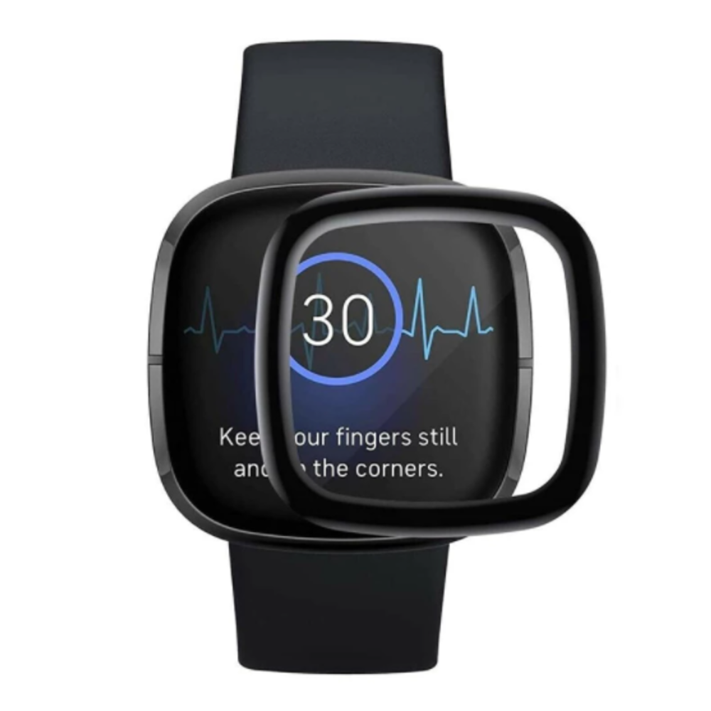 Fitbit Sense screen protector Full Cover Smartwatchbanden.nl