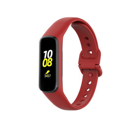 Strap-it® Samsung Galaxy Fit 2 siliconen bandje (rood)