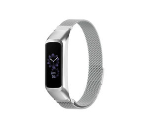 Strap-it® Samsung Galaxy Fit 2 Milanese band (zilver) Strap-it® Samsung Galaxy Fit 2 Milanese band (zilver)