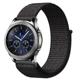 Strap-it® Samsung Gear S3 nylon band (zwart)