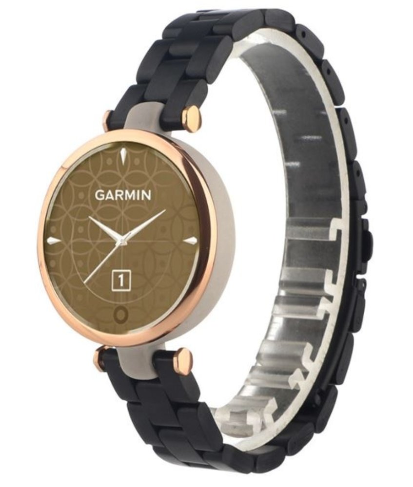 Strap-it® Strap-it Garmin Lily stalen band (zwart)