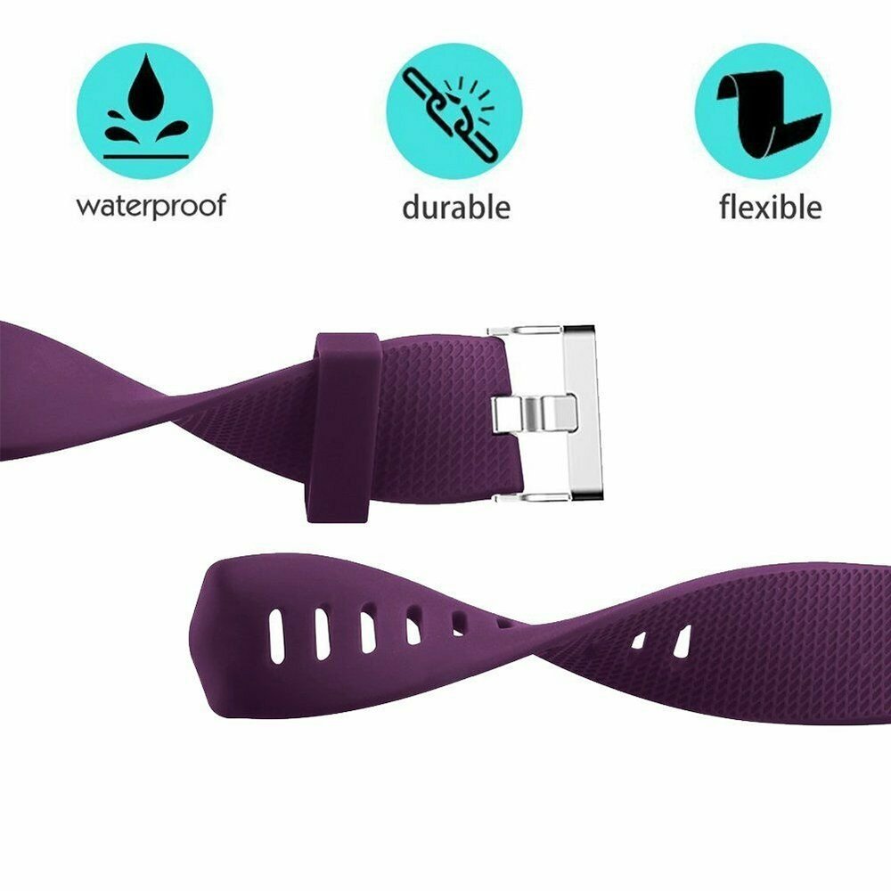 Strap-it® Strap-it Fitbit Charge 2 siliconen bandje (paars)