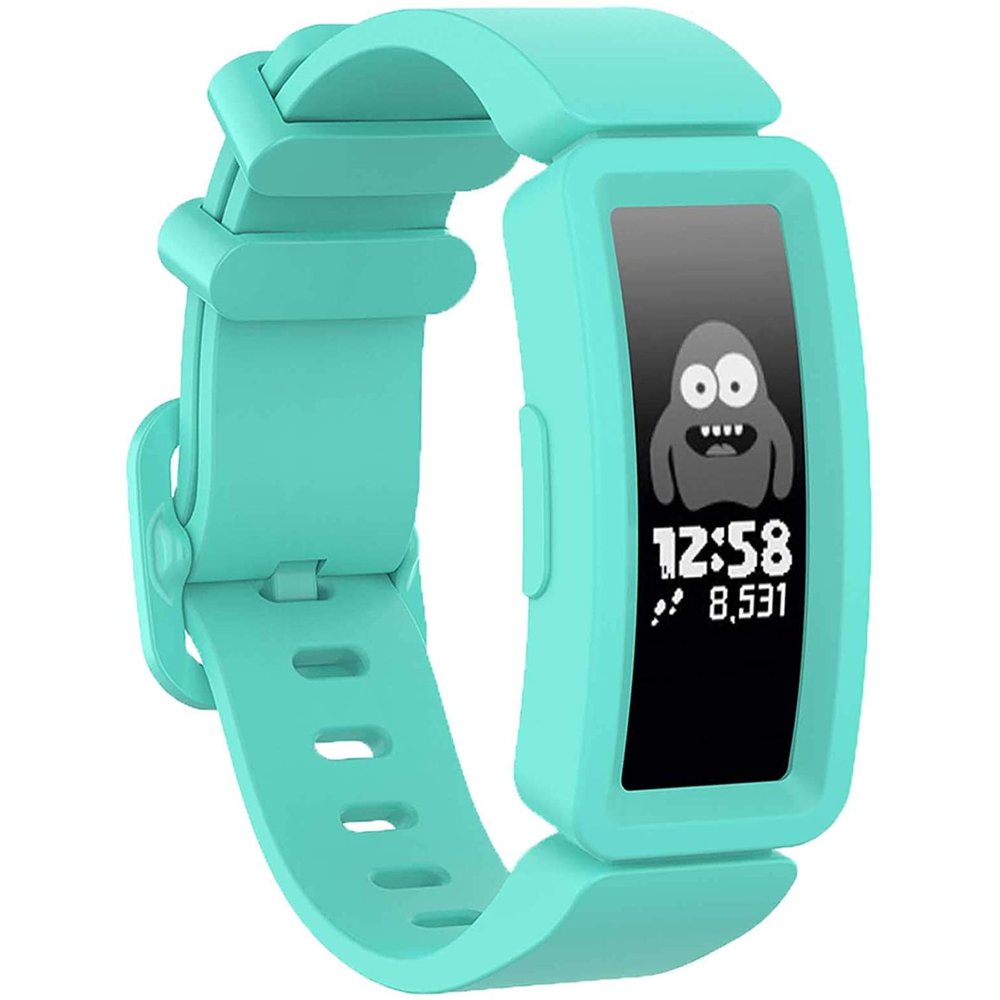 Fitbit Ace 2 siliconen bandje (aqua) Smartwatchbanden.nl