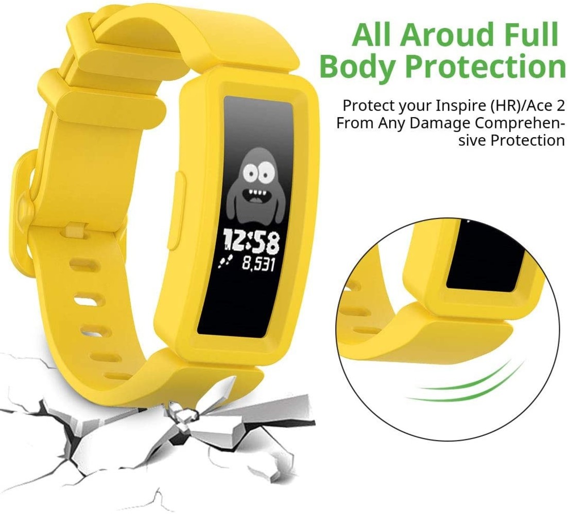 Strap-it® Strap-it Fitbit Ace 2 siliconen bandje (geel)