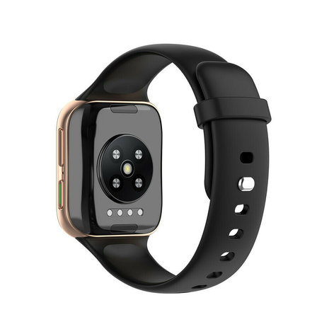 Strap-it® Strap-it Oppo Watch siliconen bandje (zwart)