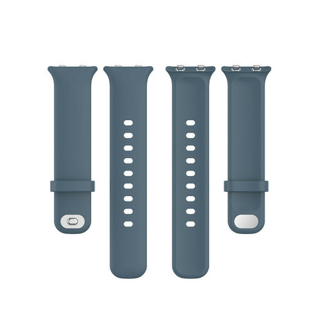Strap-it® Strap-it Oppo Watch siliconen bandje (grijsblauw)
