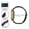 Strap-it® Strap-it Fitbit Sense resin band (zwart/wit) Strap-it® Strap-it Fitbit Sense resin band (zwart/wit)