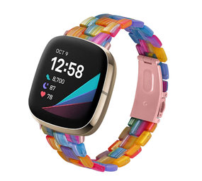 Strap-it® Fitbit Versa 3 resin band (kleurrijk) Strap-it® Fitbit Versa 3 resin band (kleurrijk)