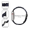Strap-it® Strap-it Apple Watch stalen band (zwart/wit) Strap-it® Strap-it Apple Watch stalen band (zwart/wit)