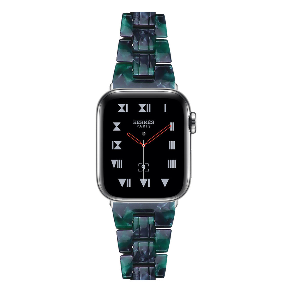 Strap-it® Strap-it Apple Watch stalen band (groen)