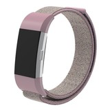 Strap-it® Fitbit Charge 2 nylon bandje (pink sand)