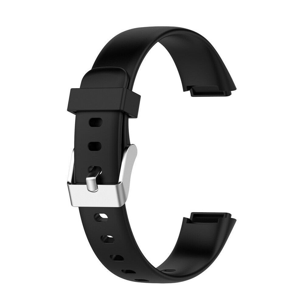 Strap-it® Strap-it Fitbit Luxe siliconen bandje (zwart)