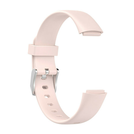 Strap-it® Strap-it Fitbit Luxe siliconen bandje (lichtroze)
