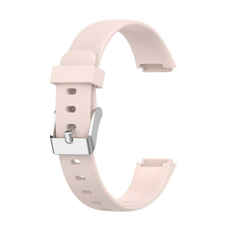 Strap-it® Strap-it Fitbit Luxe siliconen bandje (lichtroze)