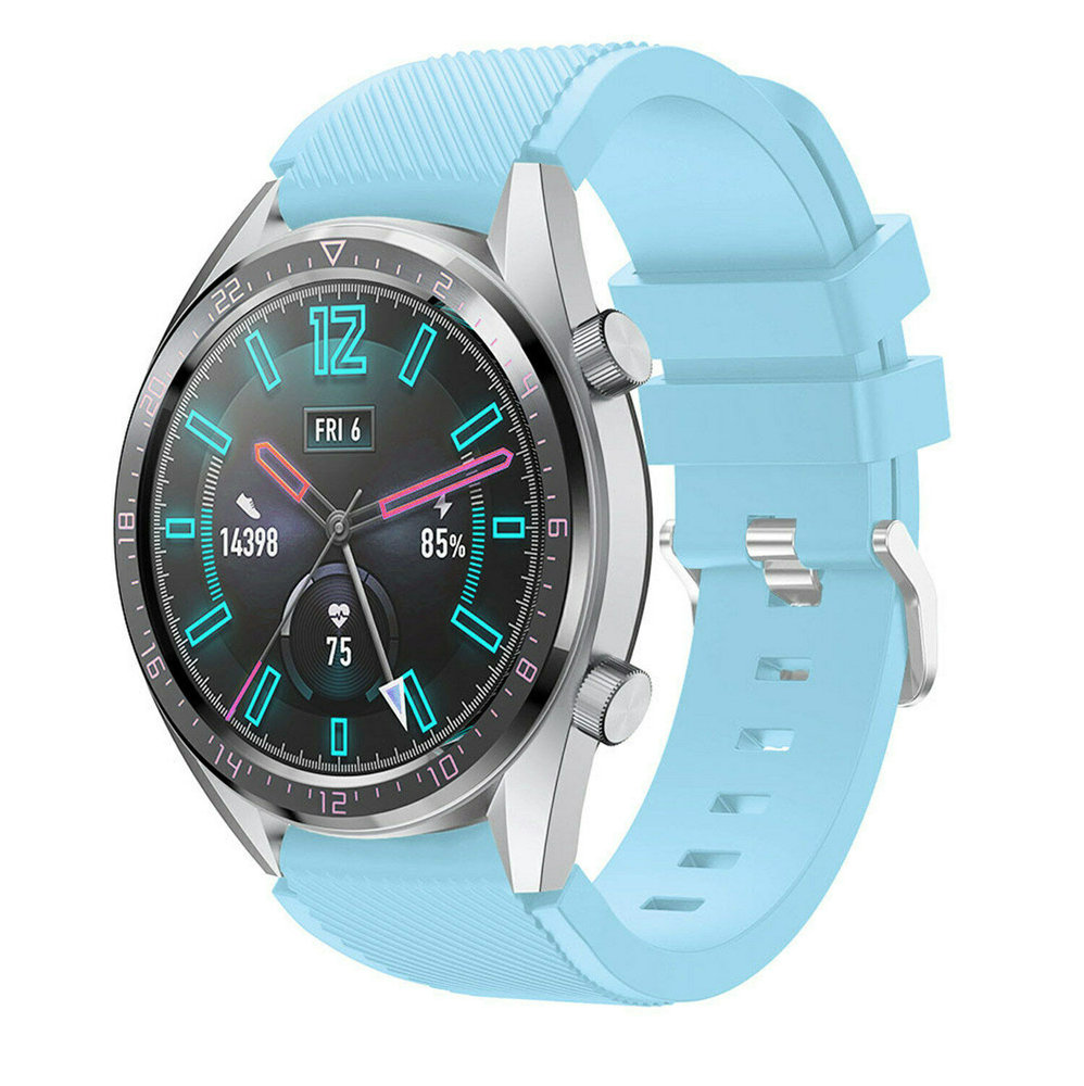 Strap-it® Strap-it Huawei Watch GT 2 siliconen bandje (zandblauw)