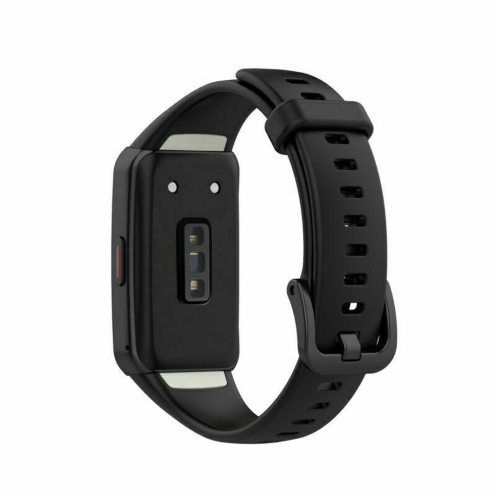 Strap-it® Strap-it Huawei Band 6 siliconen bandje (zwart)