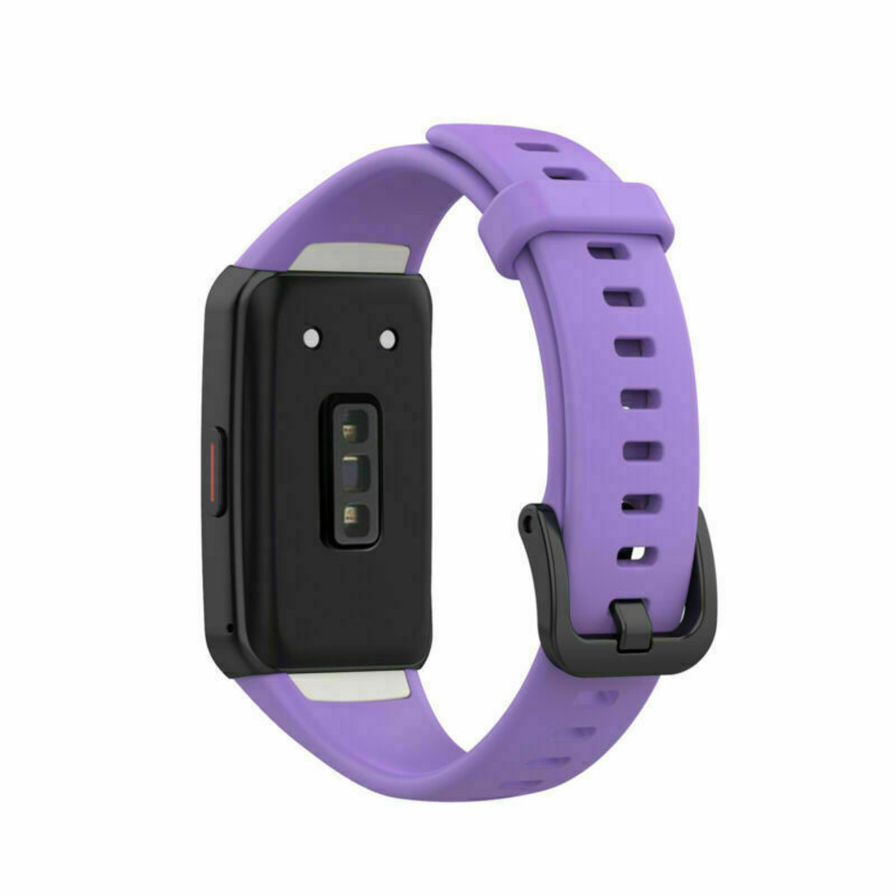 Strap-it® Strap-it Huawei Band 6 siliconen bandje (paars)