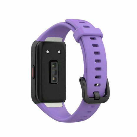 Strap-it® Strap-it Huawei Band 6 siliconen bandje (paars)