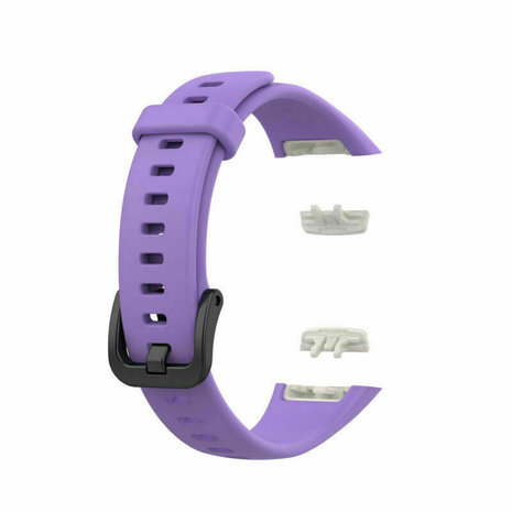 Strap-it® Strap-it Huawei Band 6 siliconen bandje (paars)