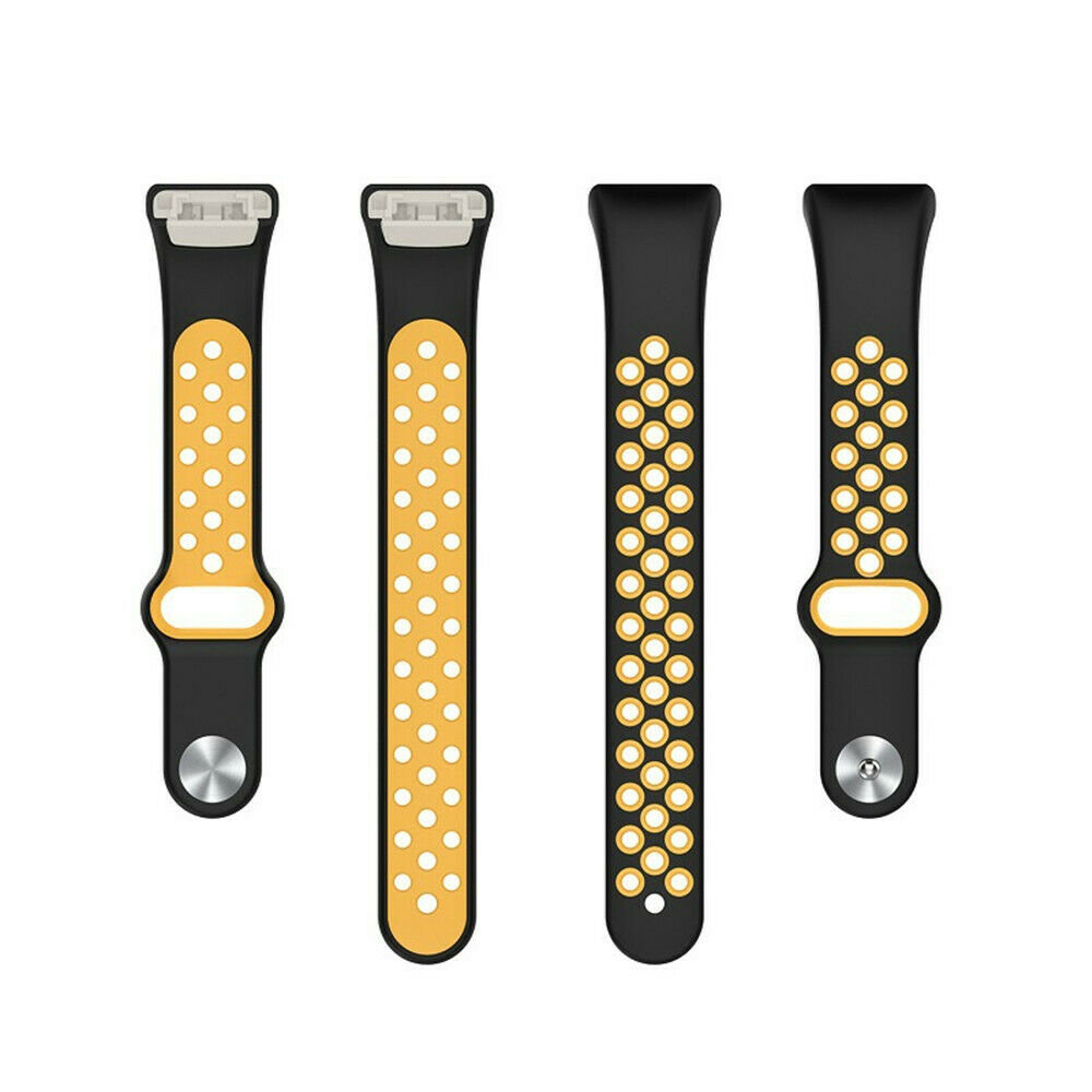 Strap-it® Strap-it Huawei Band 6 sport bandje (zwart/geel) Strap-it® Strap-it Huawei Band 6 sport bandje (zwart/geel)