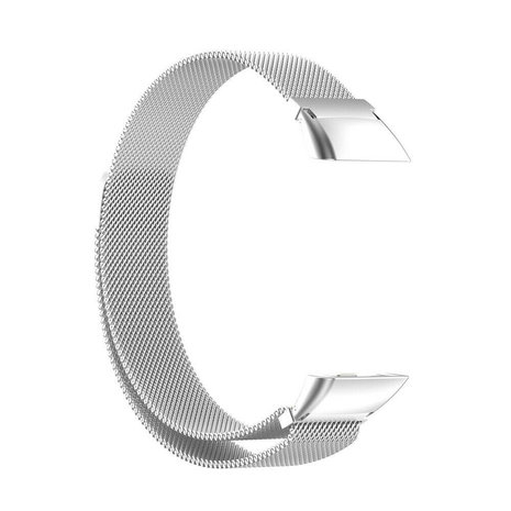 Strap-it® Strap-it Huawei Band 6 Milanese band (zilver)