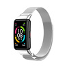 Strap-it® Strap-it Huawei Band 6 Milanese band (zilver) Strap-it® Strap-it Huawei Band 6 Milanese band (zilver)