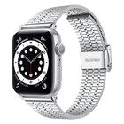 Strap-it® Strap-it Apple Watch roestvrij stalen band (zilver)
