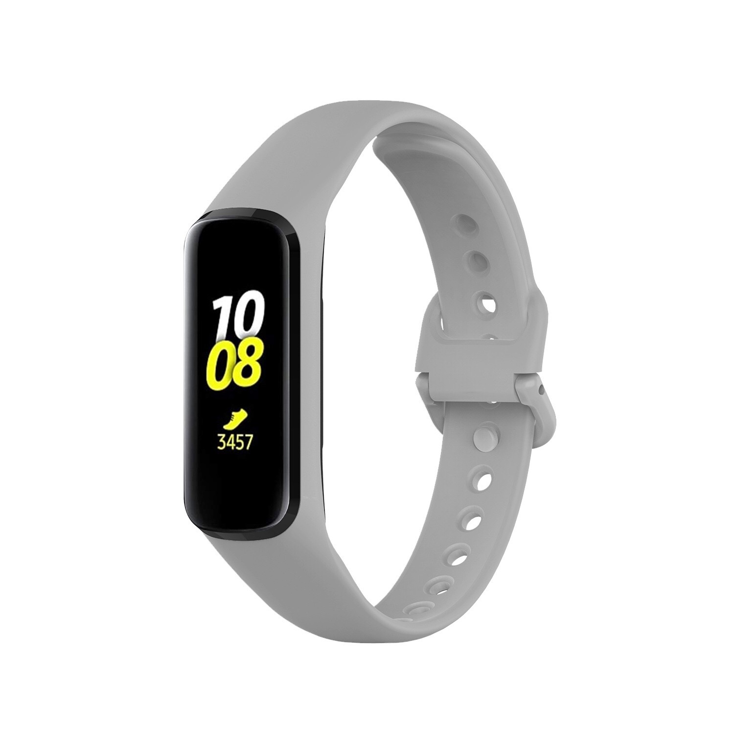 Samsung Galaxy Fit 2 siliconen bandje (grijs) - Smartwatchbanden.nl