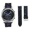 Strap-it® Strap-it Samsung Gear S3 leren glitter bandje (zwart) Strap-it® Strap-it Samsung Gear S3 leren glitter bandje (zwart)