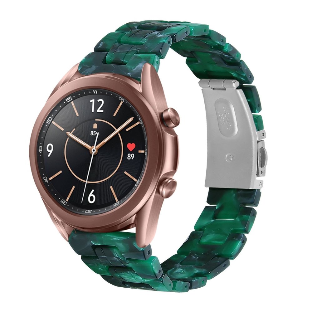 Strap-it® Strap-it Samsung Galaxy Watch 3 41mm resin band (groen)