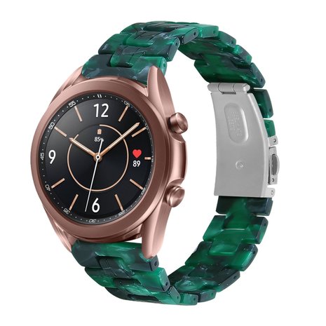 Strap-it® Strap-it Samsung Galaxy Watch 3 41mm resin band (groen)