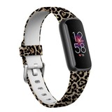 Strap-it® Lucky Leopard Fitbit Luxe siliconen bandje