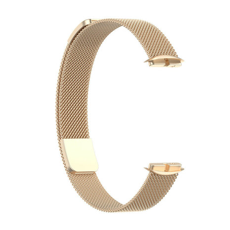 Strap-it® Strap-it Fitbit Luxe Milanese band (champagne goud) Strap-it® Strap-it Fitbit Luxe Milanese band (champagne goud)