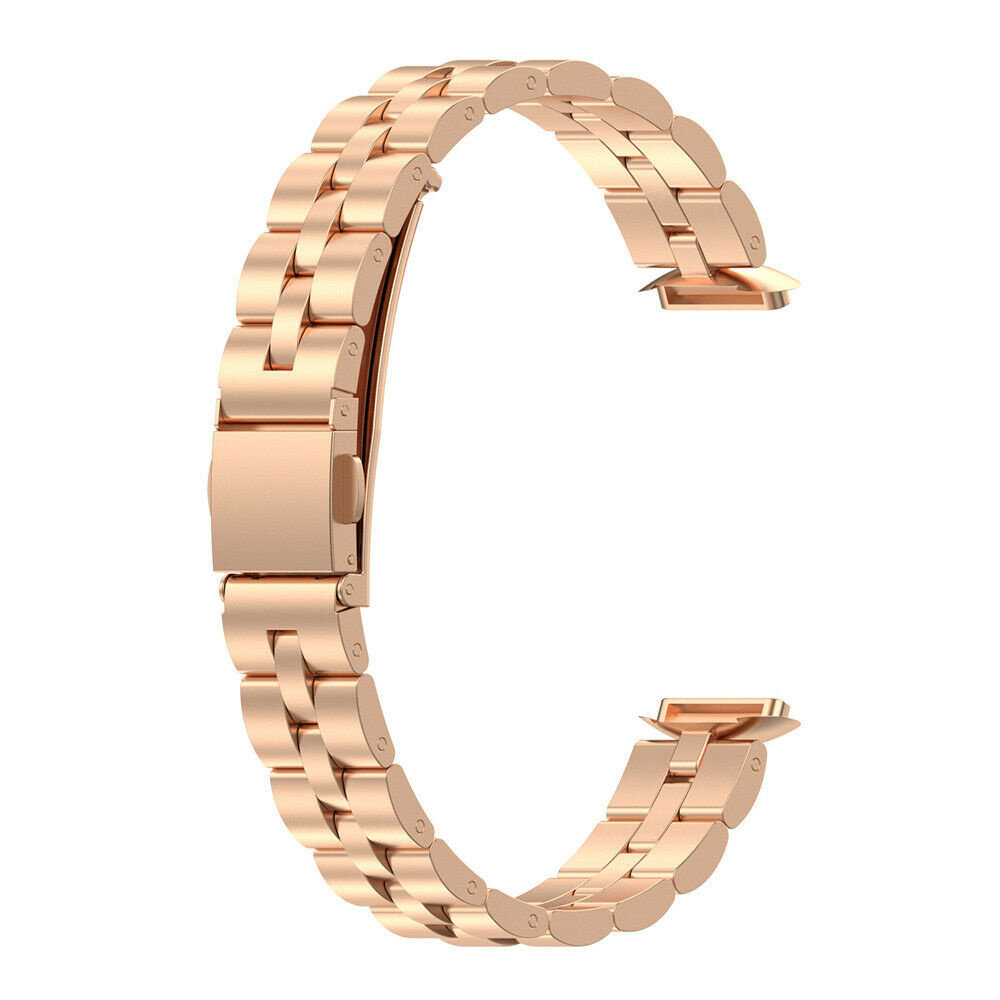 Strap-it® Strap-it Fitbit Luxe stalen band (rosé goud)