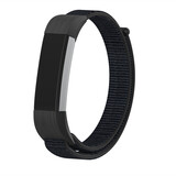Strap-it® Fitbit Alta / Alta HR nylon bandje (zwart)