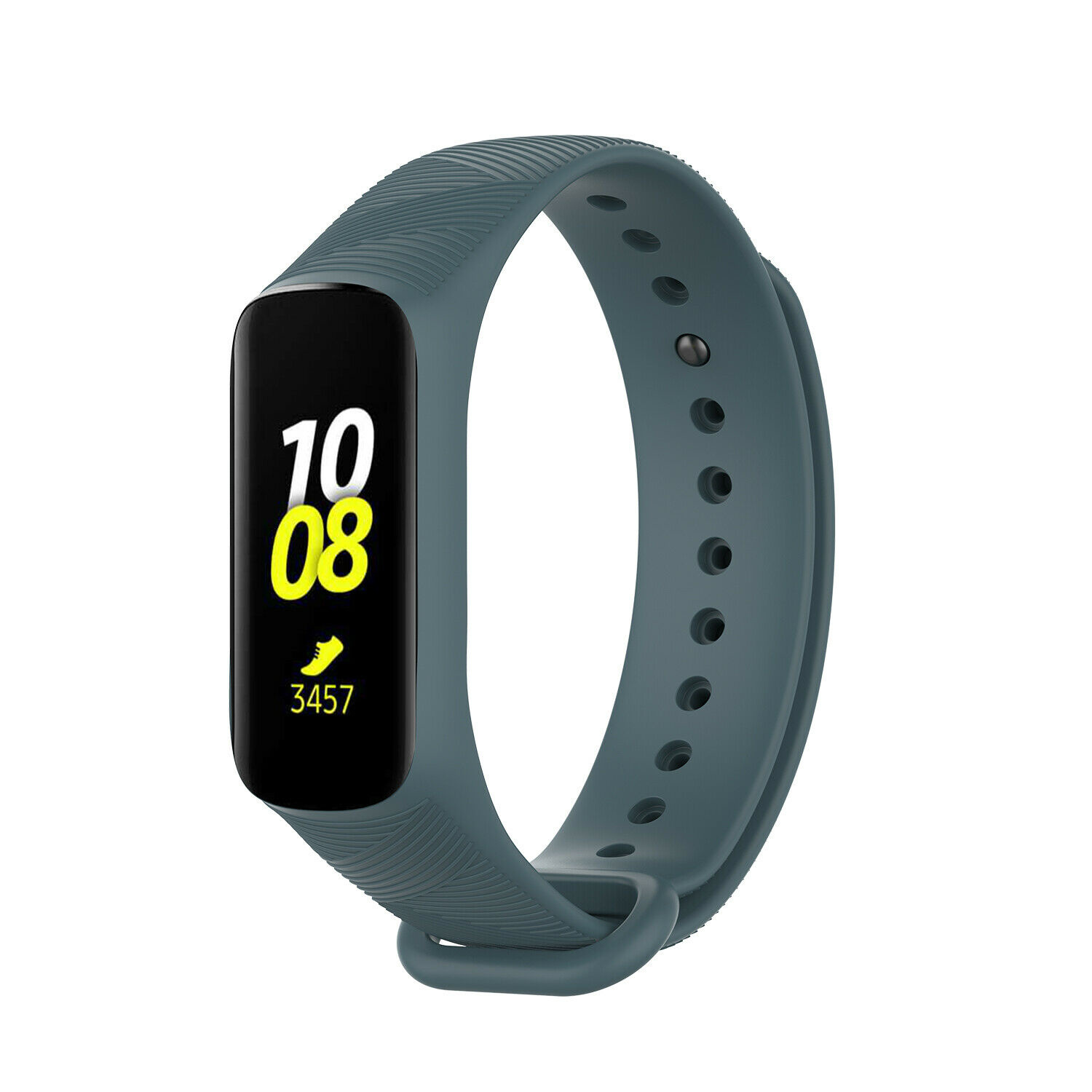 Samsung Galaxy Fit e siliconen bandje (grijsblauw) - Smartwatchbanden.nl