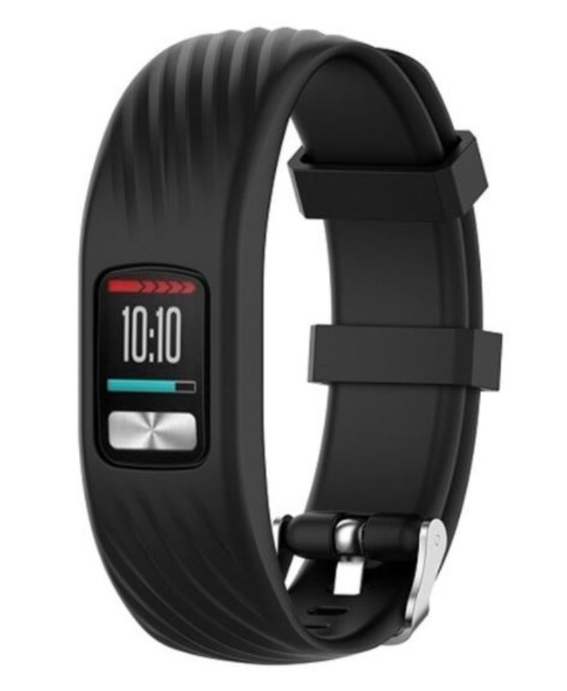 Strap-it® Strap-it Garmin Vivofit 4 siliconen bandje (zwart)