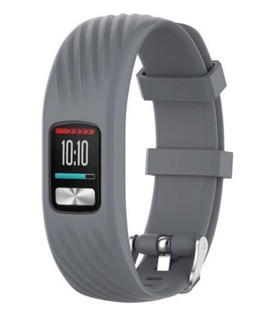 Strap-it® Strap-it Garmin Vivofit 4 siliconen bandje (grijs)